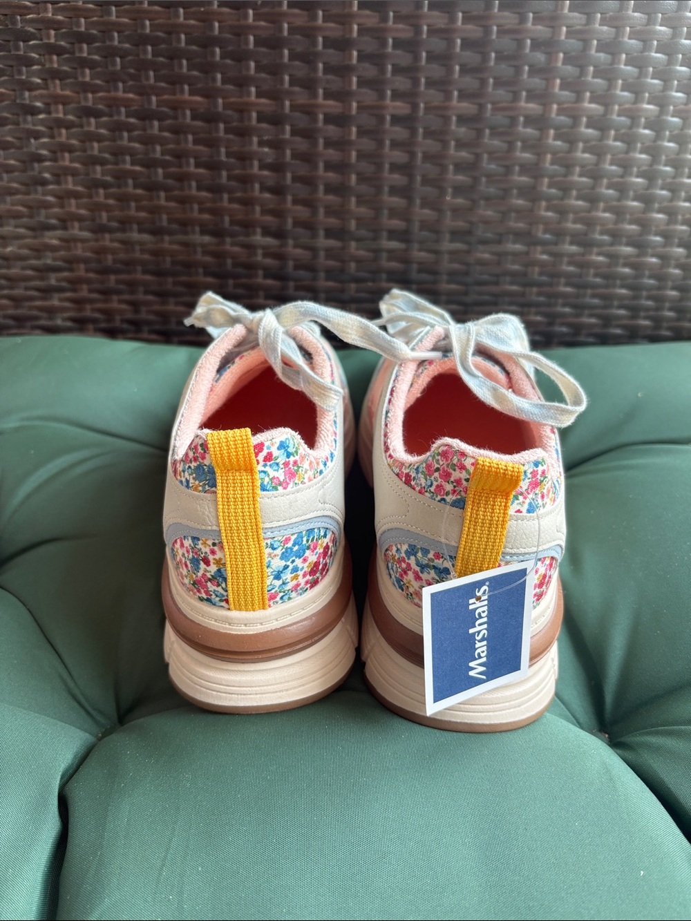 Blowfish Malibu Women’s Pink Floral Lace-Up Sneakers - Picture 4 of 11